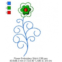 Flower Embroidery Stitch 138